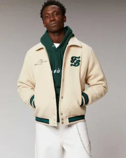 New FROM FUTURE Outerwear Veste Varsity Sable