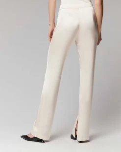 Hot FROM FUTURE Pantalon Flare Satinee Champagne