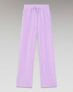 FROM FUTURE Pantalon Large Velours Holiday Lilac