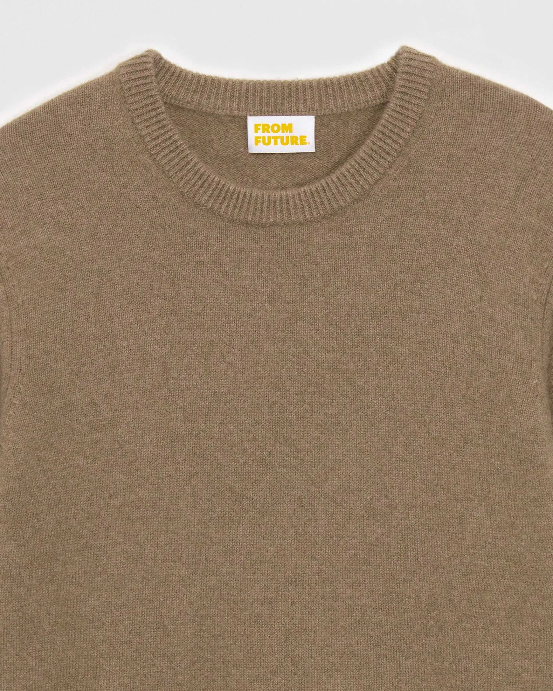 Online FROM FUTURE Pull Basique Col Rond Taupe
