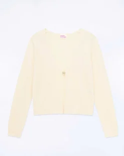 Online FROM FUTURE Pull Cardigan Ecru