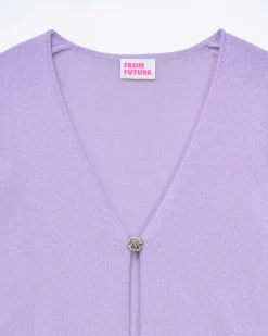 New FROM FUTURE Pull Cardigan Magic Lilac