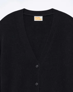 FROM FUTURE Pull Cardigan Noir