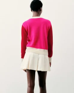 Best FROM FUTURE Pull Cardigan Winter Fuschia