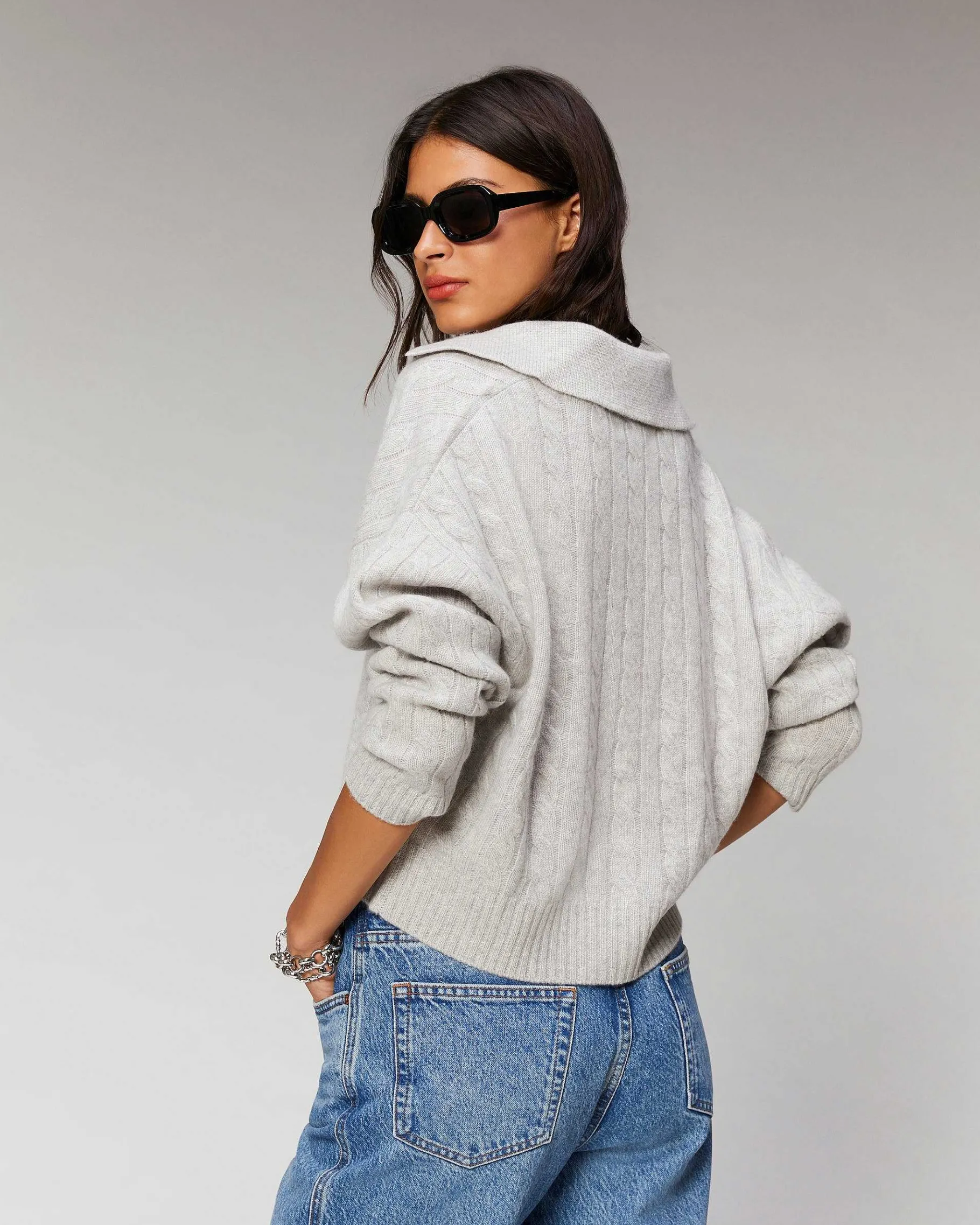 Best FROM FUTURE Pull Cardigan A Cotes Ecru