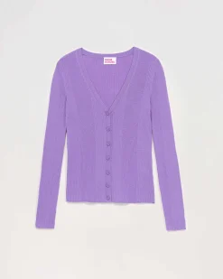 Online FROM FUTURE Pull Cardigan A Cotes Power Lilac