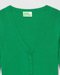 Online FROM FUTURE Pull Cardigan A Cotes Summer Green