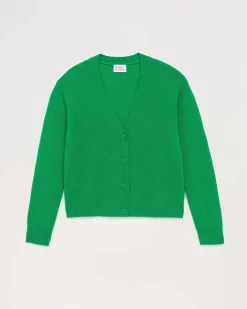Hot FROM FUTURE Pull Cardigan Basique Leger Winter Green