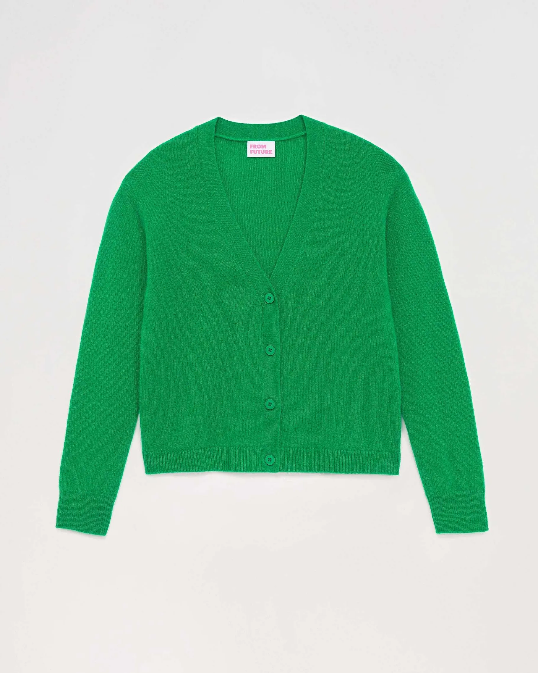 Hot FROM FUTURE Pull Cardigan Basique Leger Winter Green