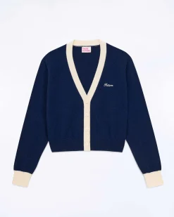 Discount FROM FUTURE Pull Cardigan Bicolore College Blue