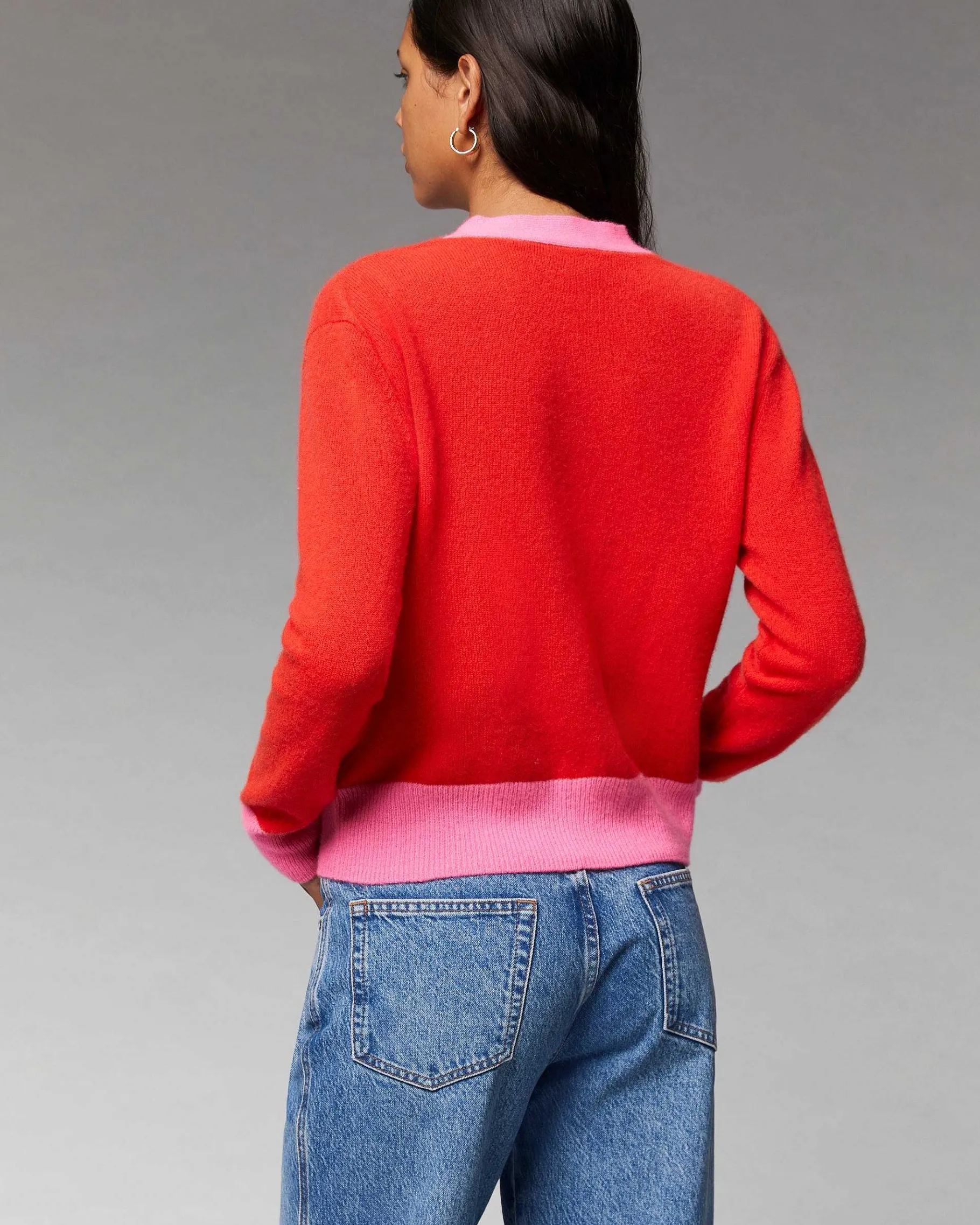 Clearance FROM FUTURE Pull Cardigan Bicolore Leger Intense Purple