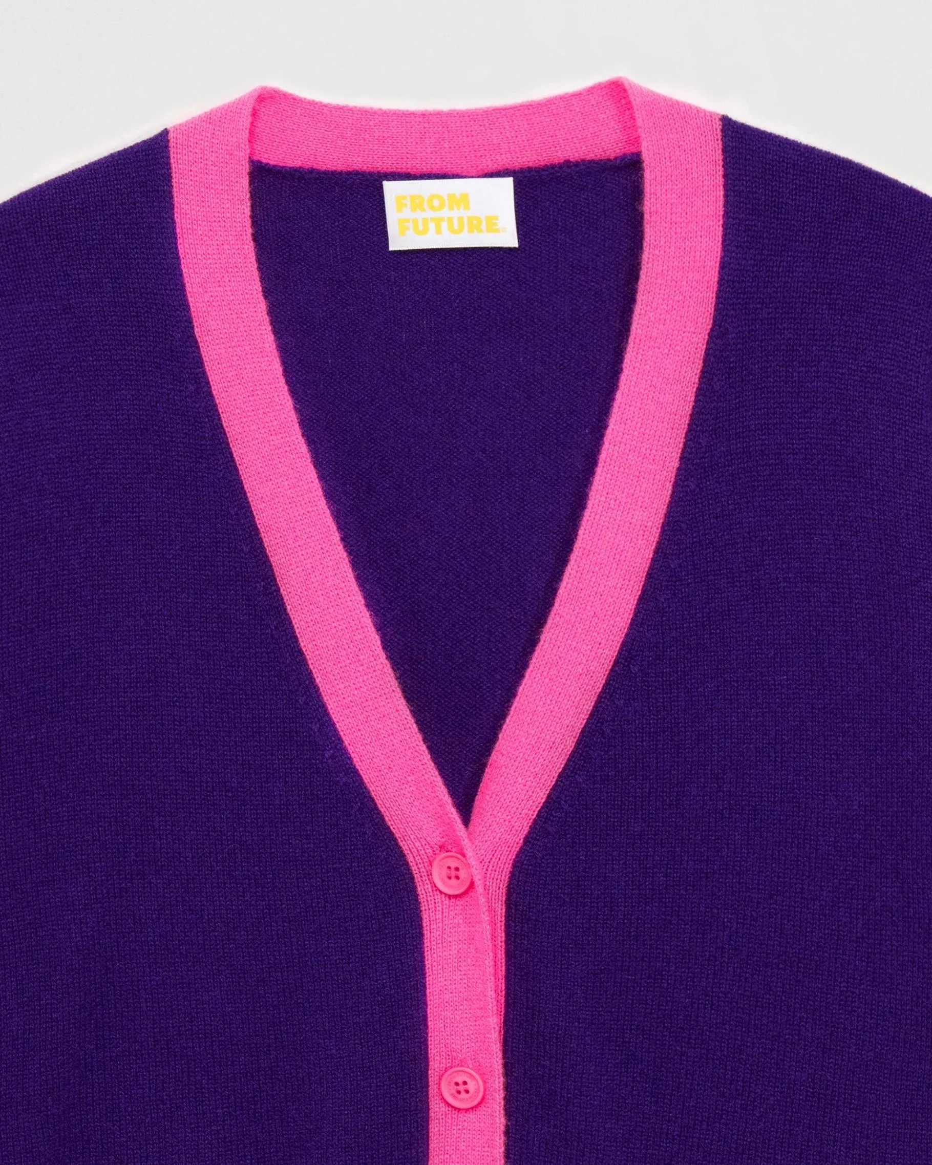 Clearance FROM FUTURE Pull Cardigan Bicolore Leger Intense Purple