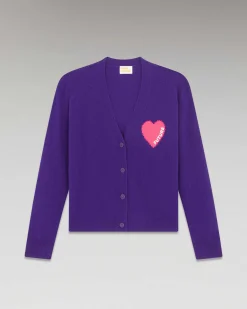 Clearance FROM FUTURE Pull Cardigan Coeur Leger Winter Purple