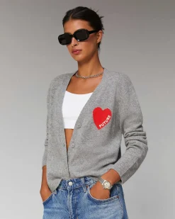 Clearance FROM FUTURE Pull Cardigan Coeur Leger Winter Fuschia