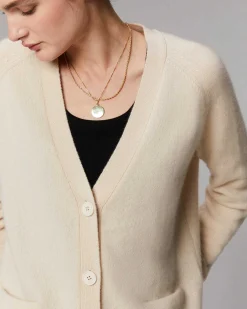 Outlet FROM FUTURE Pull Cardigan Manches Raglan Sable