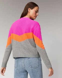 Discount FROM FUTURE Pull Cardigan Tricolore Leger Power Blue