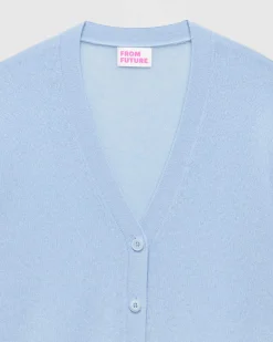 Discount FROM FUTURE Pull Cardigan Uni Light Paradise Blue