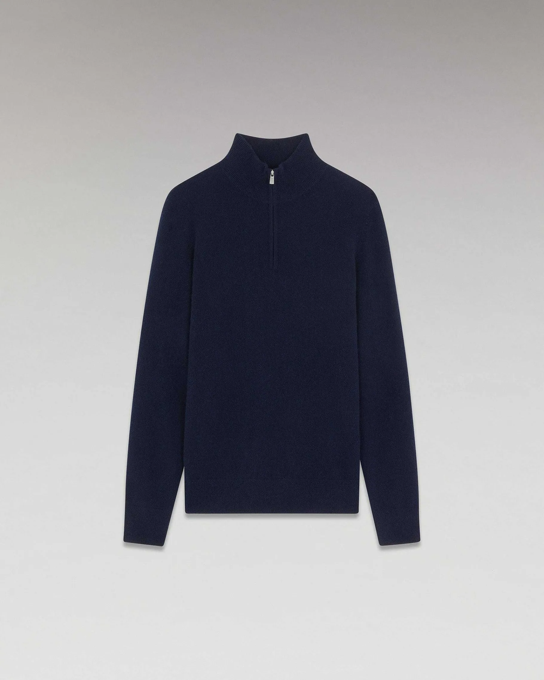 Online FROM FUTURE Pull Col Camionneur Basique Navy