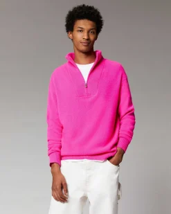 Best FROM FUTURE Pull Col Camionneur Oversize Bleu Chine