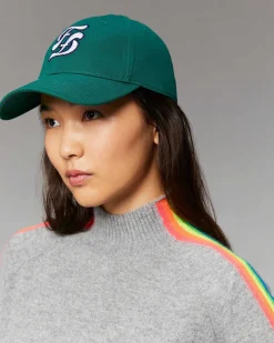 New FROM FUTURE Pull Col Montant Bandes Manches Multicolore Leger Winter Green