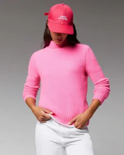 FROM FUTURE Pull Col Montant Epais Sparkle Pink