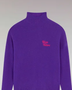 Clearance FROM FUTURE Pull Col Montant Future Leger Violet Fluo