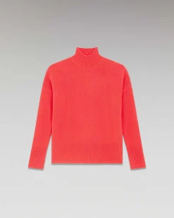 Discount FROM FUTURE Pull Col Montant Oversize Coral Pink