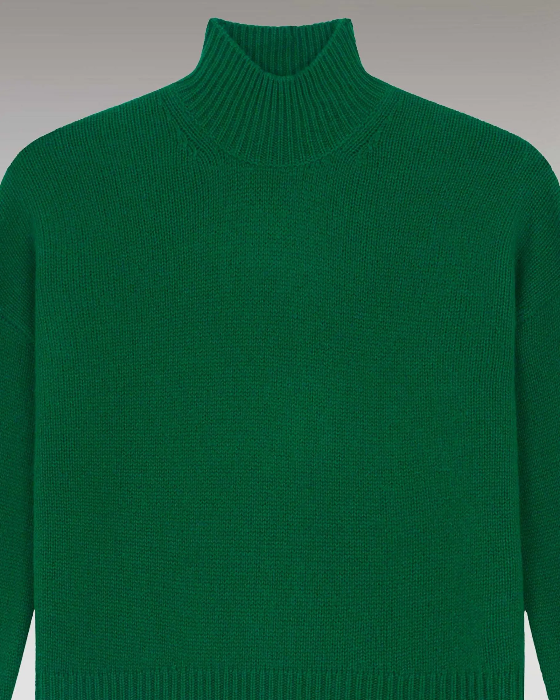 Sale FROM FUTURE Pull Col Montant Oversize Forest Green