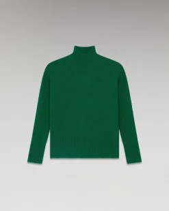 Sale FROM FUTURE Pull Col Montant Oversize Forest Green
