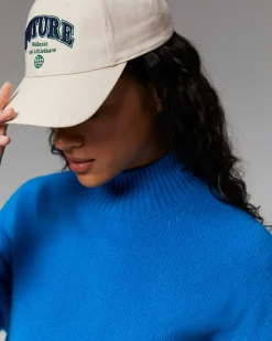 Hot FROM FUTURE Pull Col Montant Oversize Sable