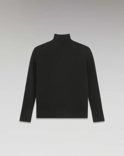 New FROM FUTURE Pull Col Montant Oversize Noir