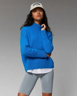 New FROM FUTURE Pull Col Montant Oversize Noir