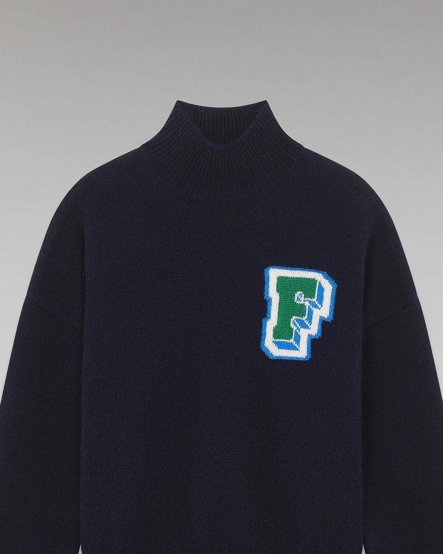 Best FROM FUTURE Pull Col Montant Oversize Navy