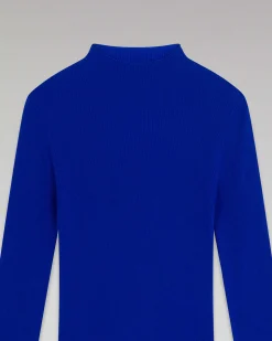 Discount FROM FUTURE Pull Col Montant Seconde Peau Pop Blue