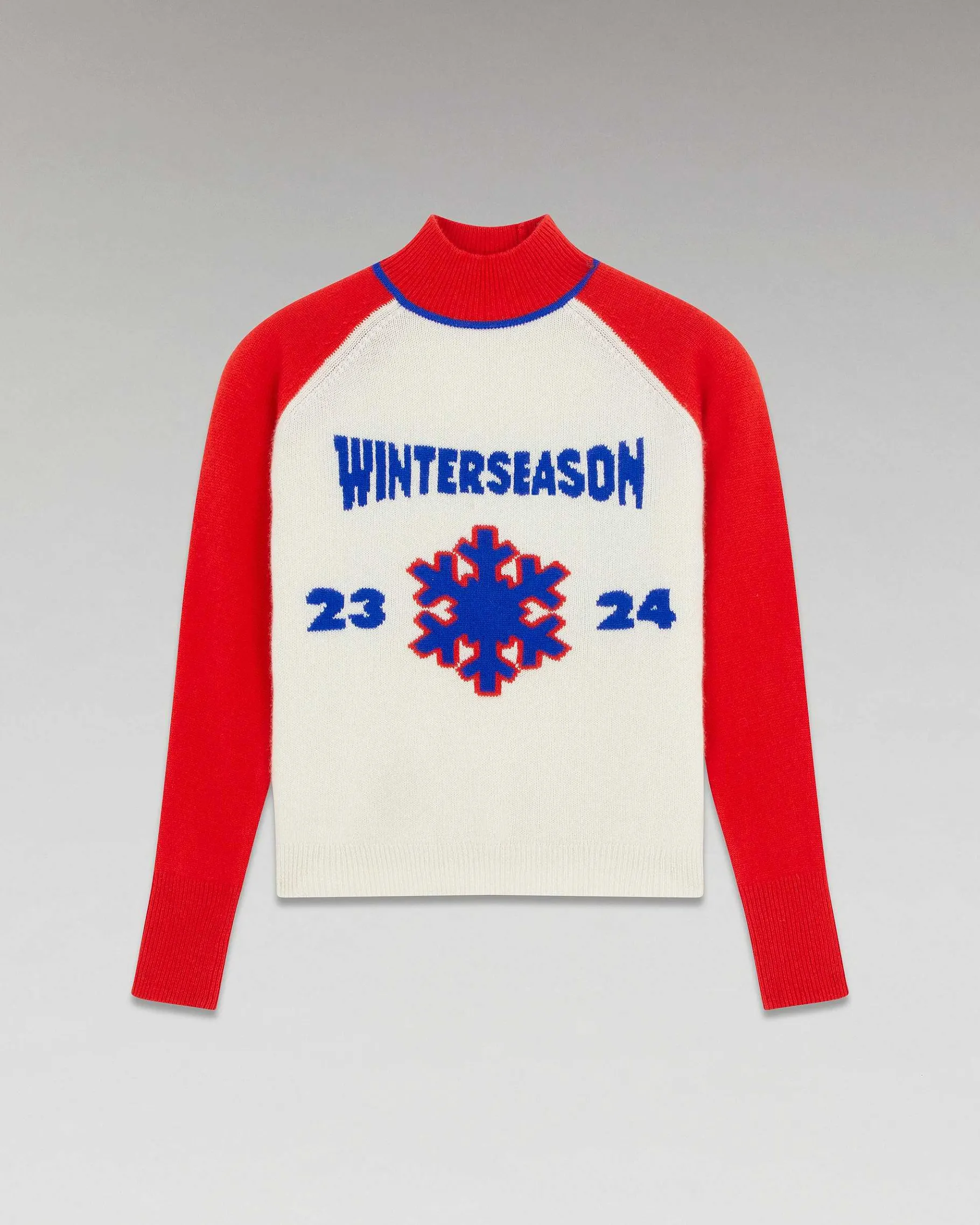 New FROM FUTURE Pull Col Montant Winter Season Power Red