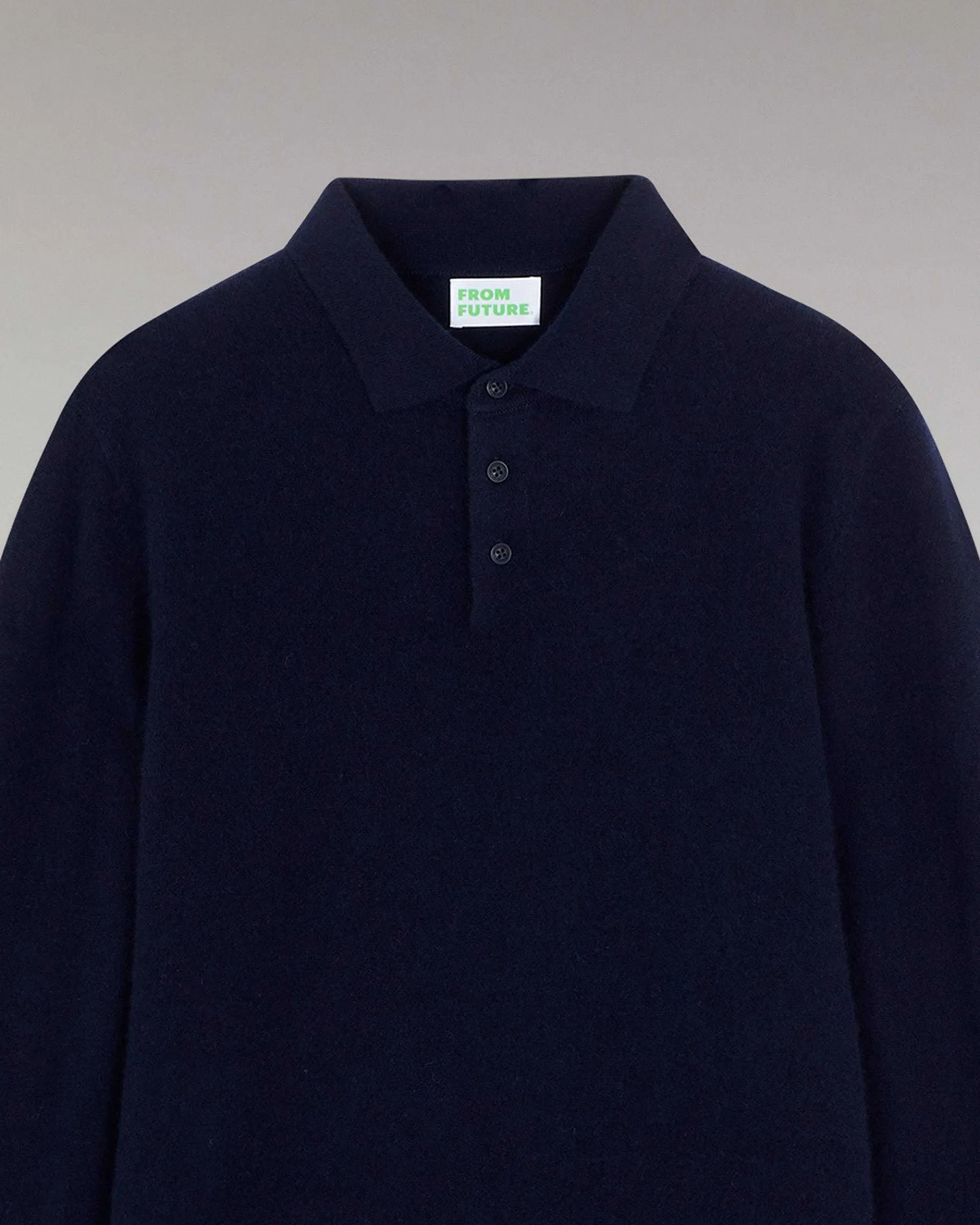 Best FROM FUTURE Pull Col Polo Basique Navy