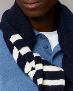 Online FROM FUTURE Pull Col Polo Basique Washed Blue