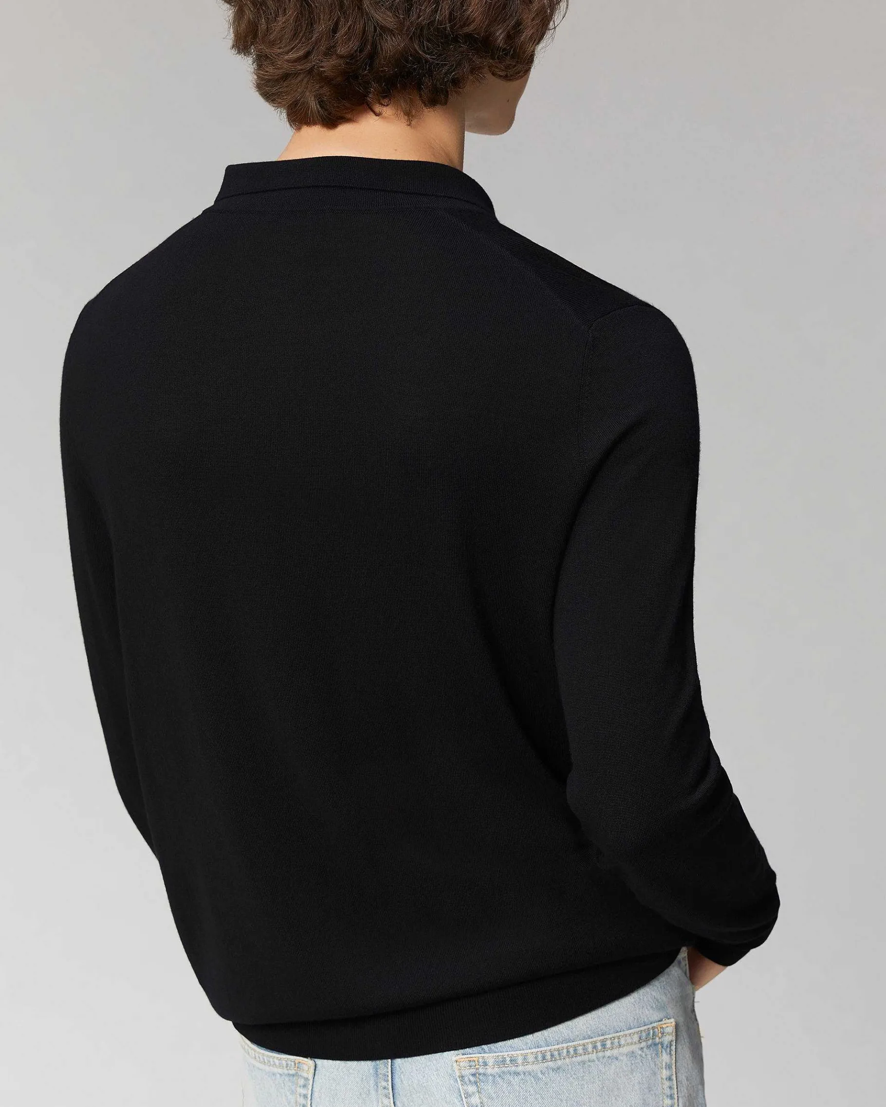 Best FROM FUTURE Pull Col Polo Basique Intense Purple