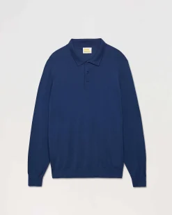 Outlet FROM FUTURE Pull Col Polo Basique Midnight Blue