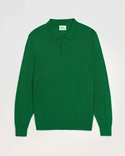 Sale FROM FUTURE Pull Col Polo Basique Party Green