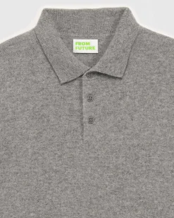 Hot FROM FUTURE Pull Col Polo Basique