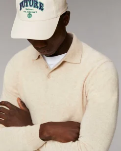 New FROM FUTURE Pull Col Polo Basique