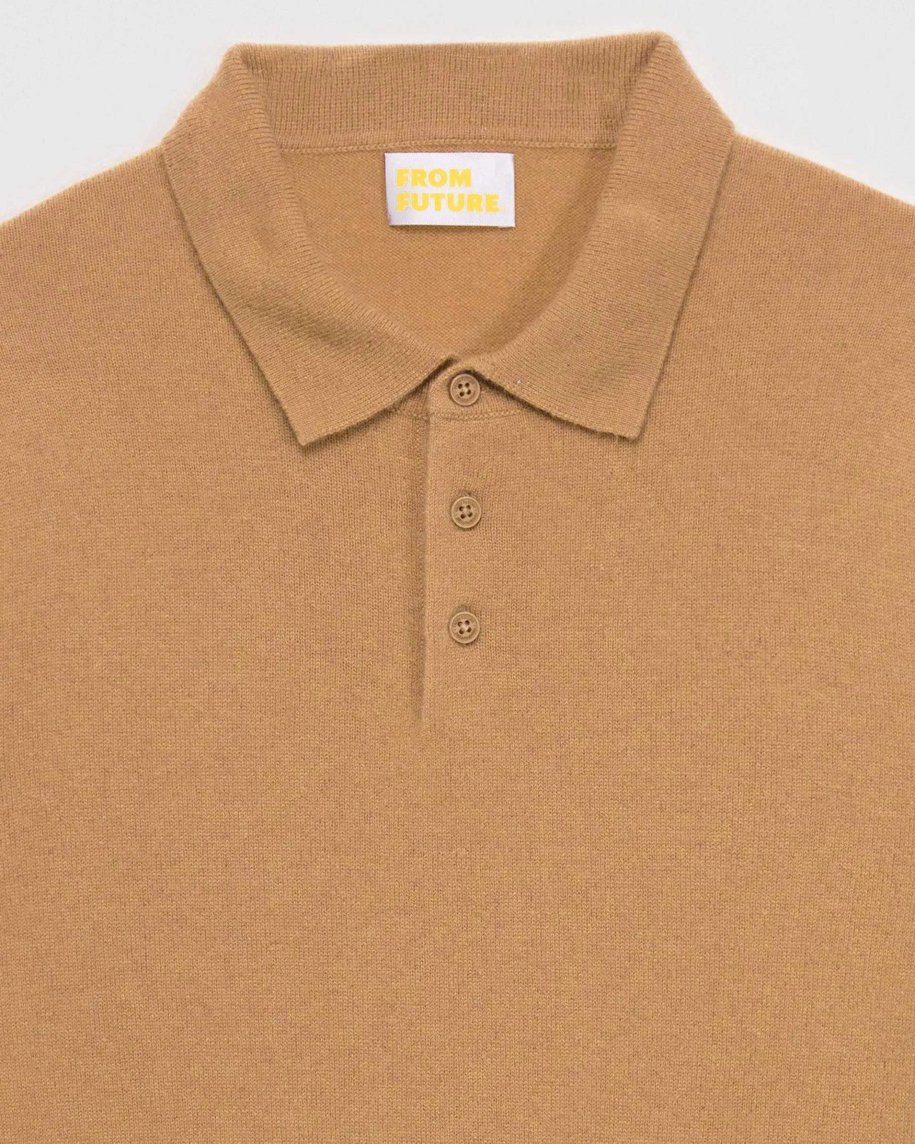 New FROM FUTURE Pull Col Polo Basique