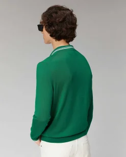 Discount FROM FUTURE Pull Col Polo College Forest Green