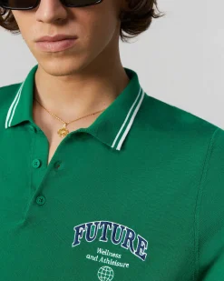 Discount FROM FUTURE Pull Col Polo College Forest Green