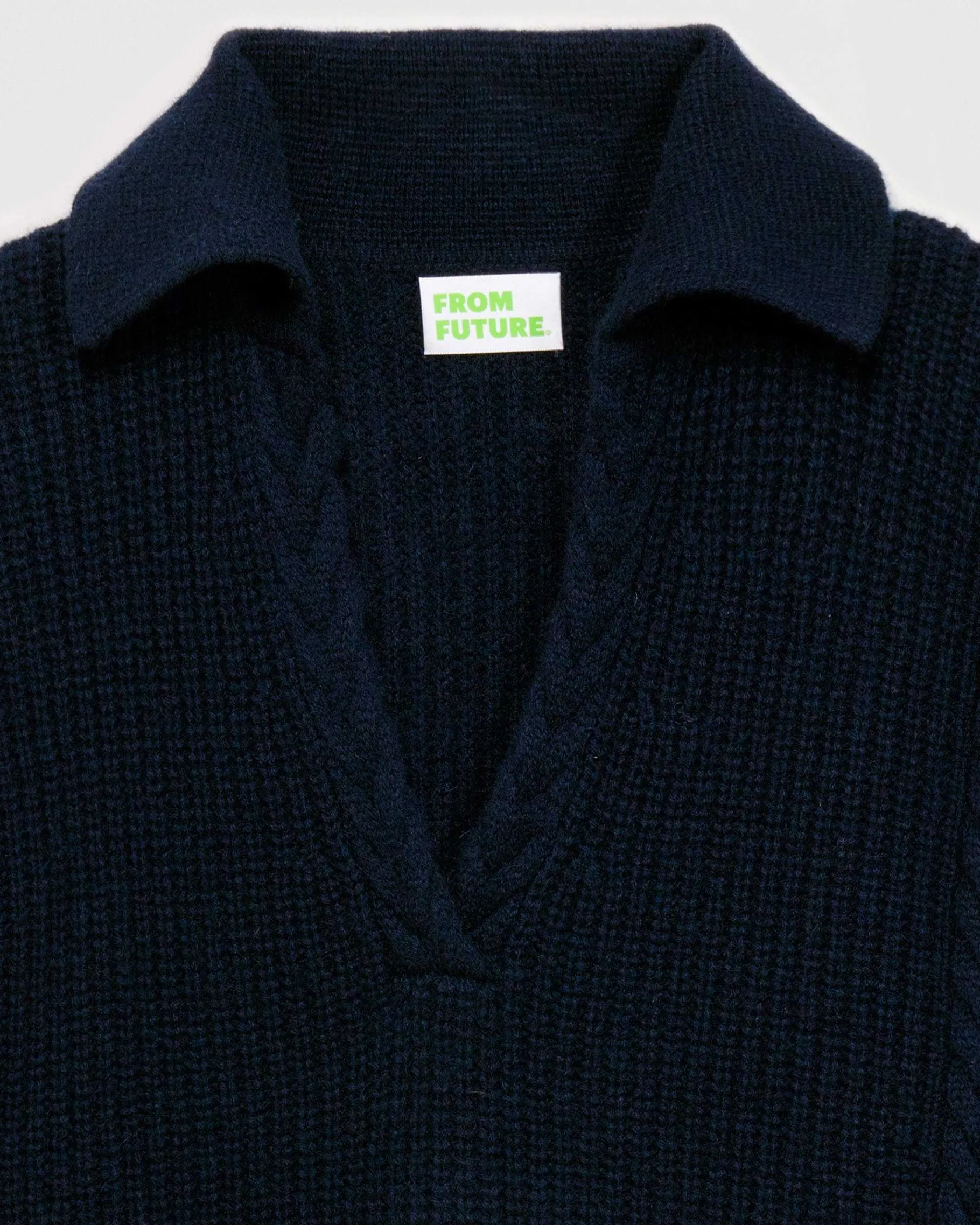 Best FROM FUTURE Pull Col Polo Torsades Navy