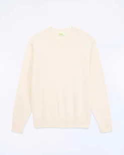 New FROM FUTURE Pull Col Rond Ecru