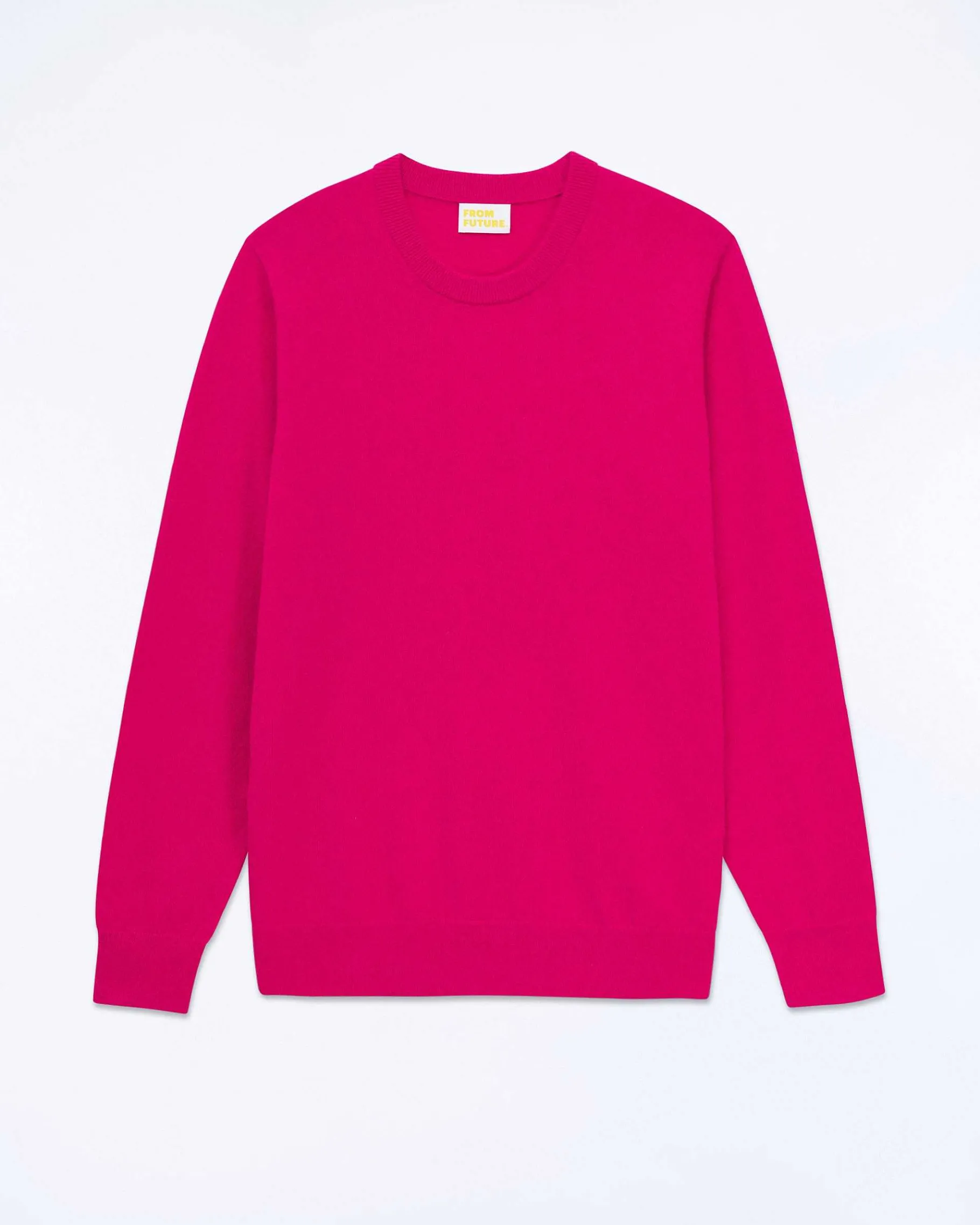 FROM FUTURE Pull Col Rond Raspberry Pink