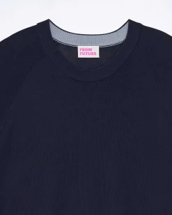 New FROM FUTURE Pull Col Rond Navy