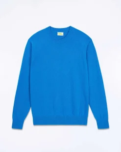 Discount FROM FUTURE Pull Col Rond Surf Blue Mouline